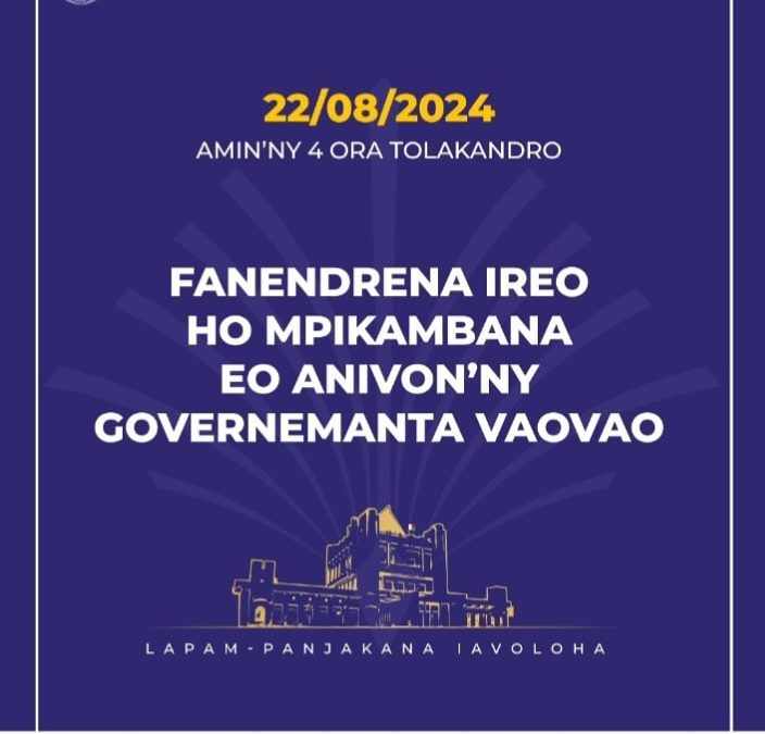 FANENDRENA IREO HO MPIKAMBANA EO ANIVON’NY GOVERNEMANTA VAOVAO